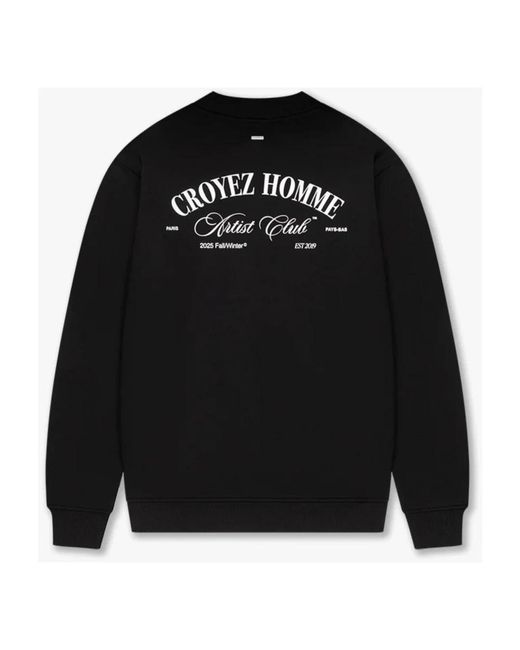 Croyez Hoodies & Sweatvesten ,Zwart ,Artist Club Sweatshirt in het Black voor heren