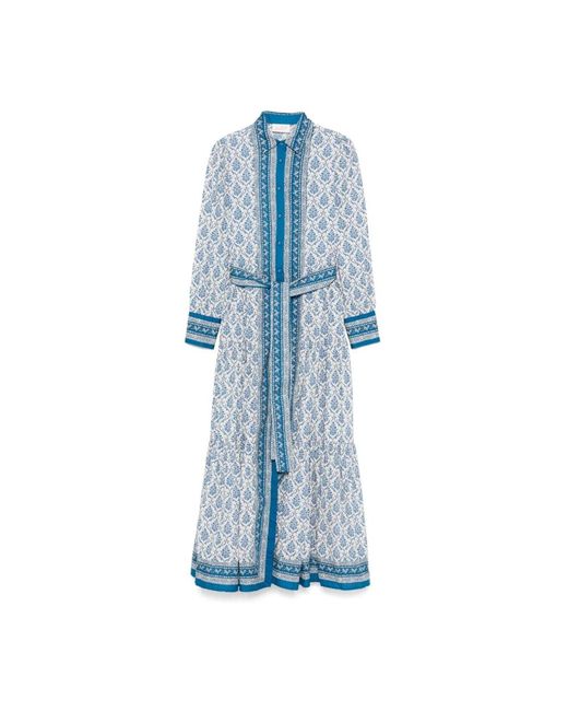 Mc2 Saint Barth Blue Shirt Dresses