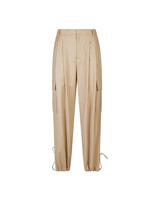Eleventy Natural Pantalone Combat Doppia Pences