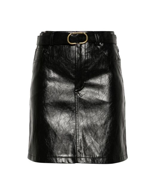 Twinset Black Short Skirts