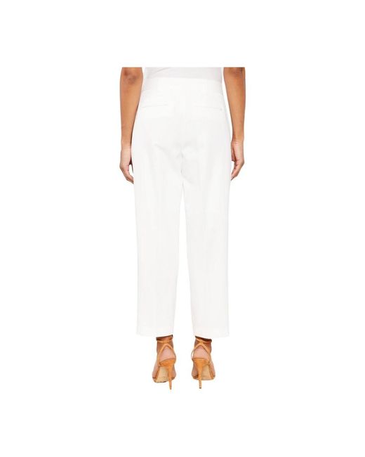 Michael Kors White Slim-Fit Trousers