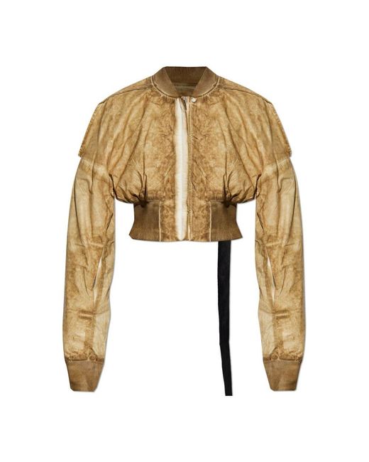 Rick Owens Natural Jacke Flight Jkt