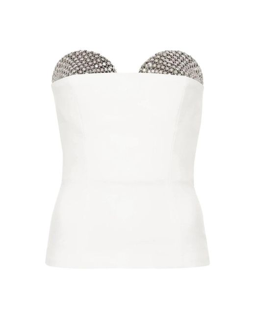 Genny Sleeveless Tops in het White