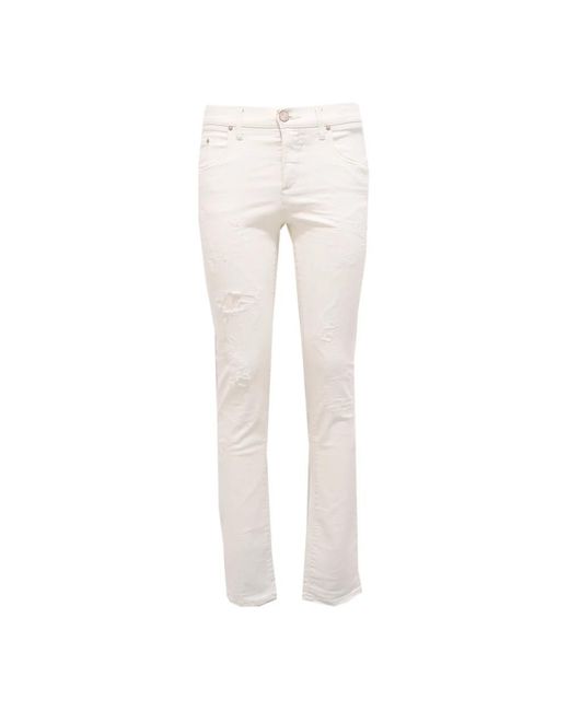 Jacob Cohen White Skinny Fit Jeans