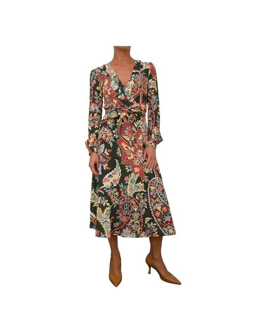 Etro Brown Midi Dresses
