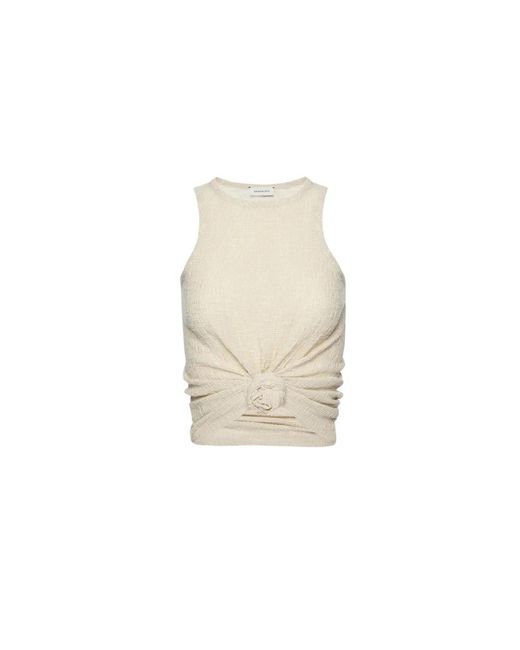 Magda Butrym Natural Sleeveless Tops