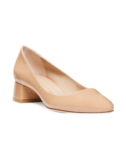 Stuart Weitzman Pink Moderne twist pumps mit abgerundeter quadratischer spitze,moderne variante des klassischen pumps