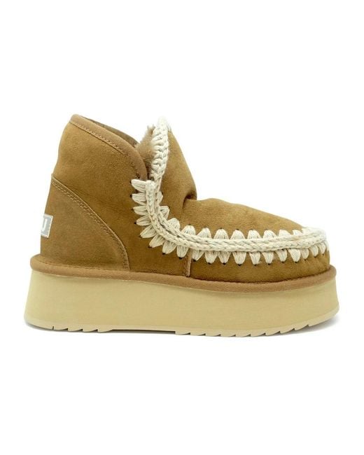 Mou Natural Mini Eskimo Platform Boot