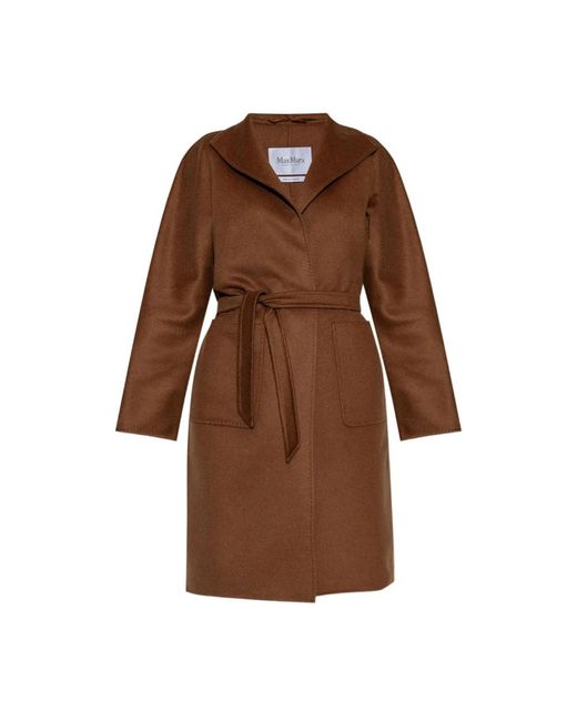 Max Mara Brown Belted Coats