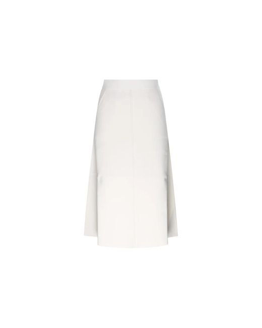 Max Mara White Midi Skirts