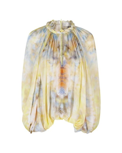 Zimmermann Yellow Alchemy Bluse
