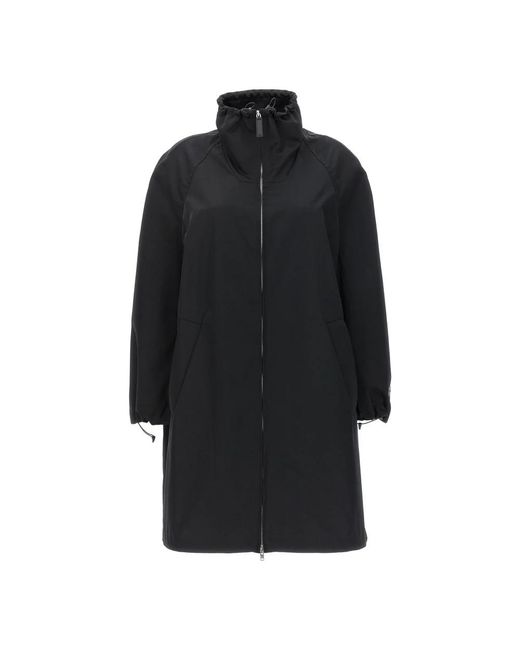 Marni Jassen ,Zwart ,Katoen Gathered Taffeta Parka in het Black