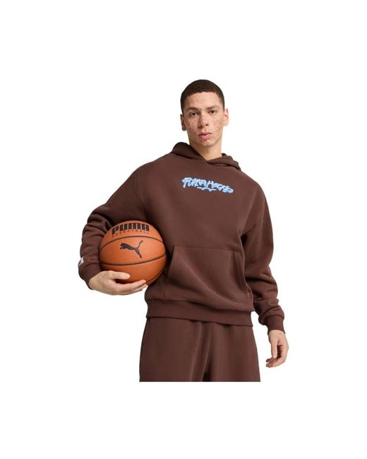 Hoodies PUMA de hombre de color Brown
