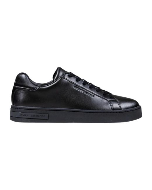 ARMANI EXCHANGE Schoenen ,Zwart ,Leer Sneakers Xm 000141 Af 11912 in het Black voor heren