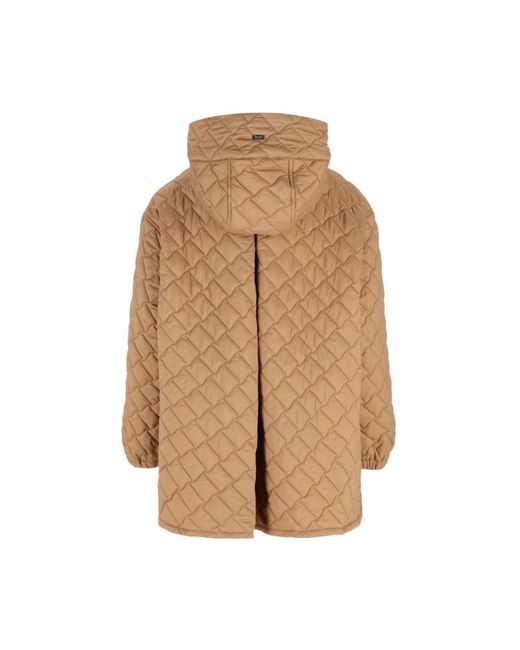 Herno A-Shape Down Jacket in het Natural