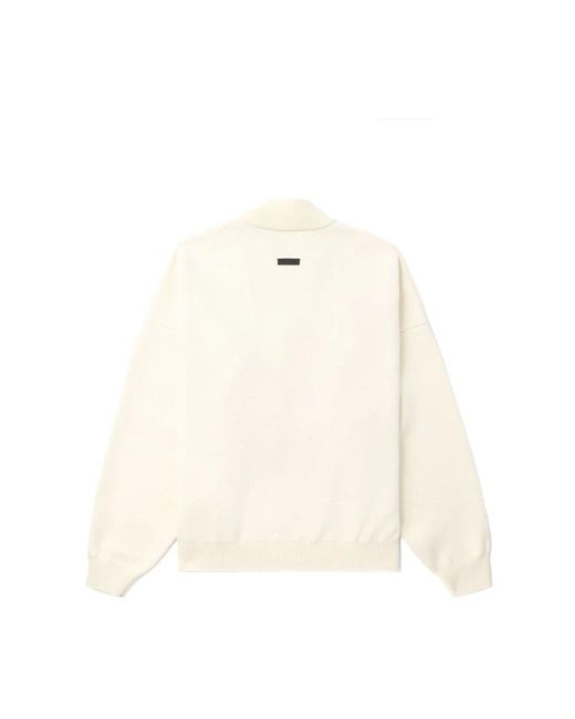 Fear Of God Cremefarbener v-ausschnitt pullover in White für Herren