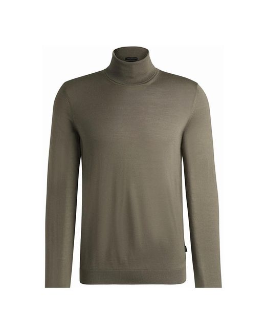 Turtlenecks Boss de hombre de color Green