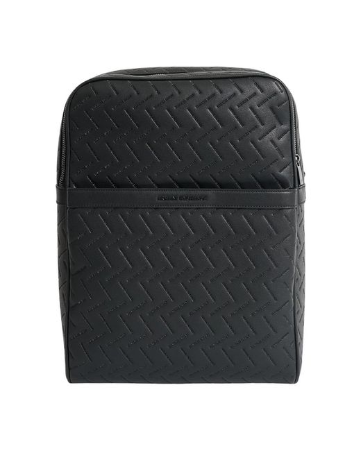 ARMANI EXCHANGE Black Backpacks for men