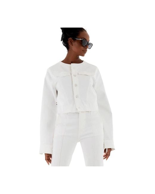 Boss Denim Jacket in het White