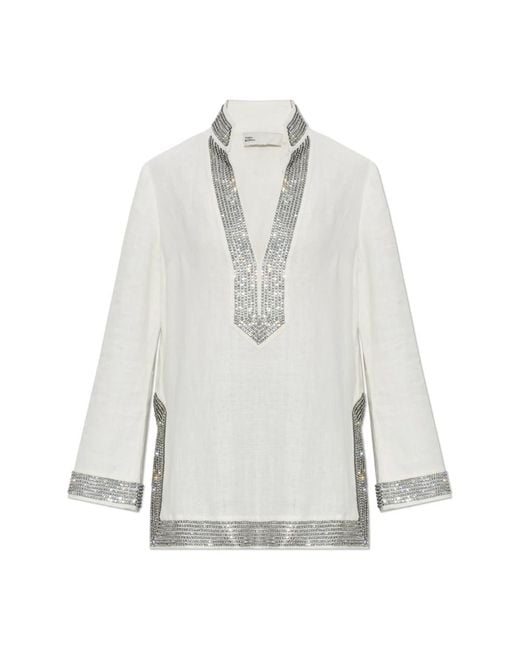 Tory Burch White Tunics