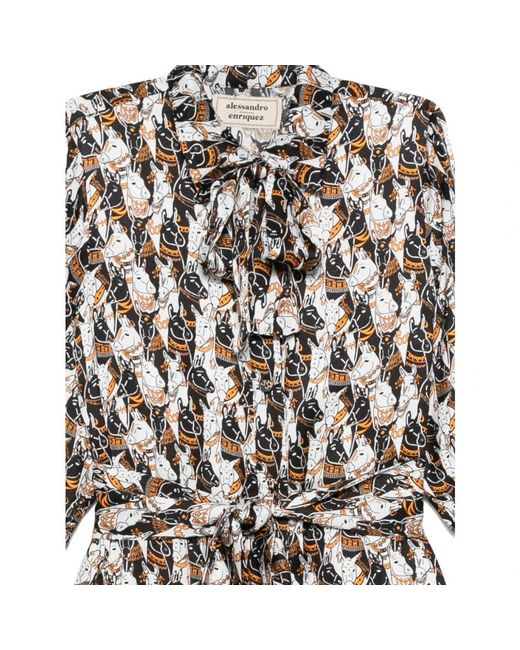 ALESSANDRO ENRIQUEZ Shirt Dresses in het Multicolor