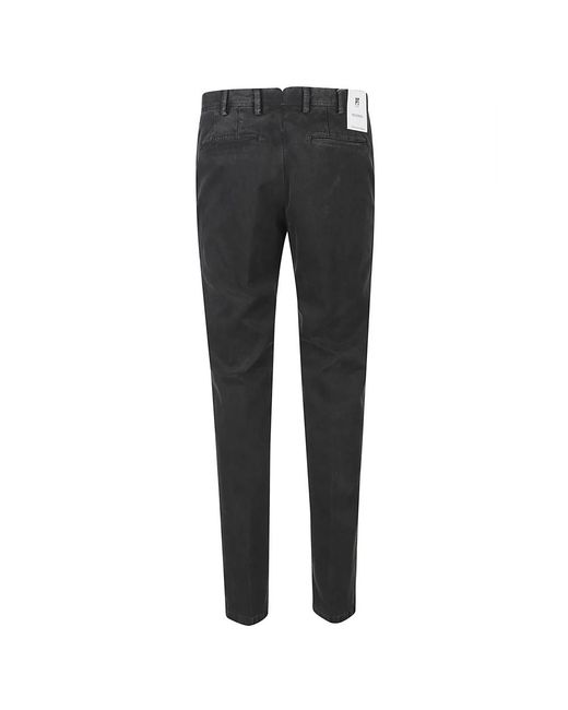 PT Torino Gray Slim-Fit Trousers for men