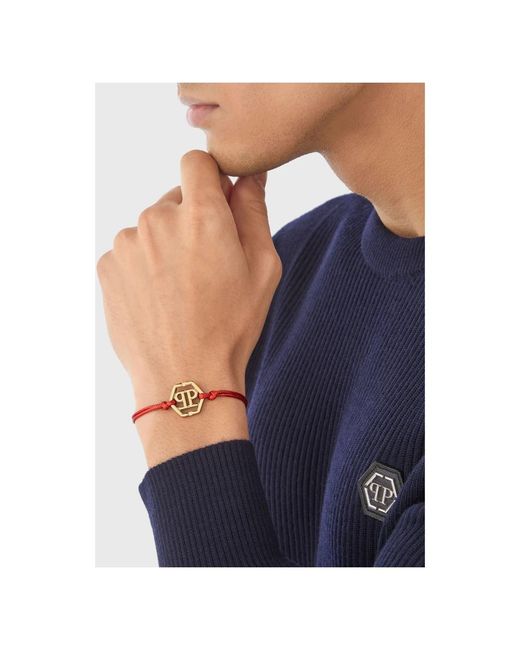 Bracelets di Philipp Plein in Red da Uomo