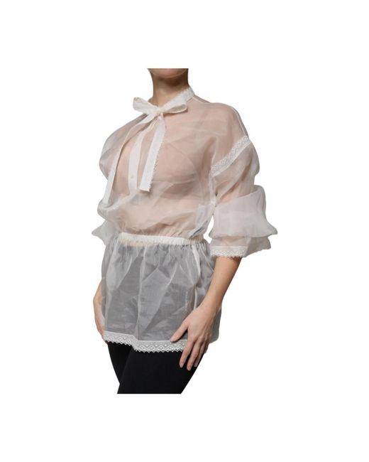 Dolce & Gabbana Gray Blouses