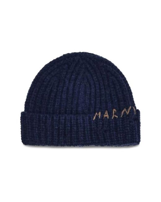 Marni Blue Beanies for men