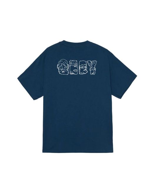 Obey Blue T-Shirts for men