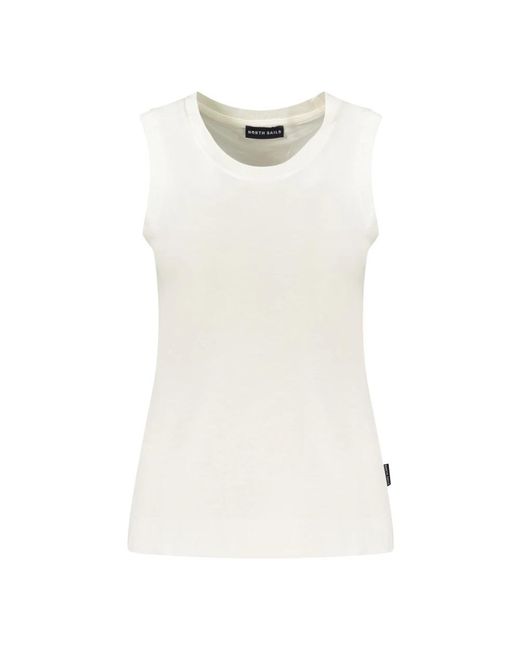 North Sails Slub Jersey Tanktop in het White