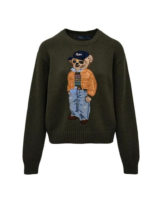 Polo Ralph Lauren Green Round-Neck Knitwear