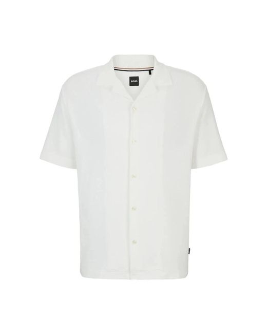 Polo shirt stiloso powell 129 di Boss in White da Uomo