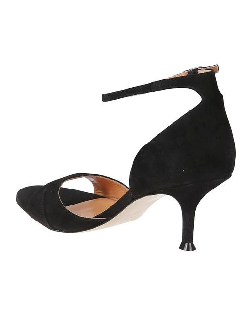 Lella Baldi Black High Heel Sandals
