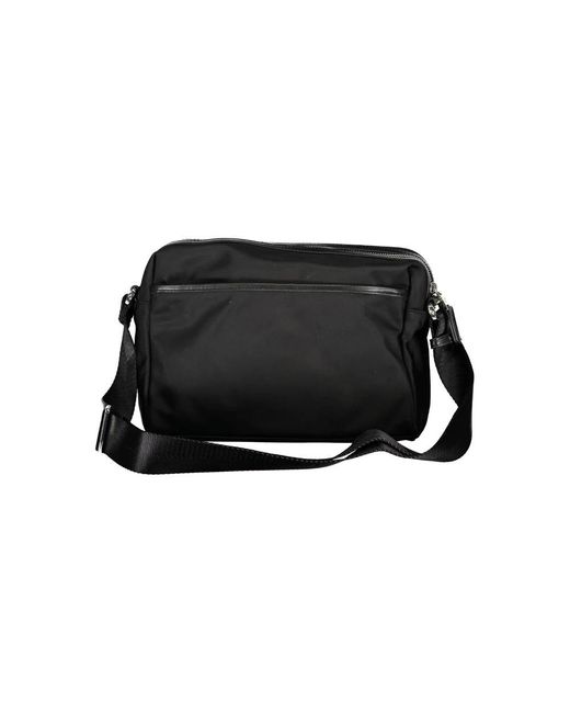 Mandarina Duck Black Schwarze Nylon Hunter Tasche Mit Taschen