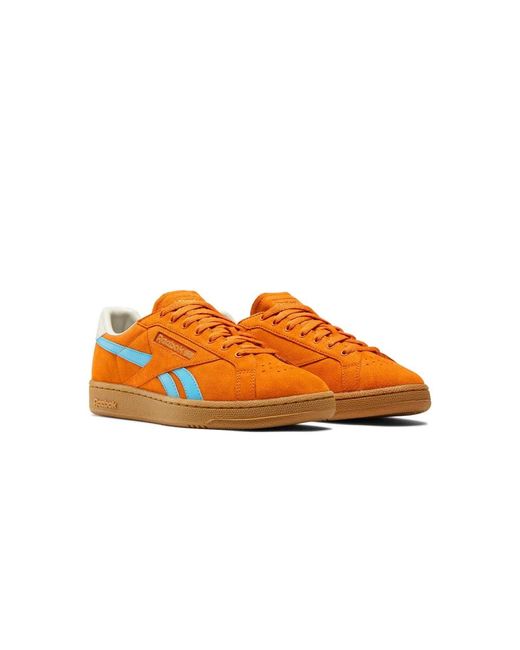 Reebok Terracotta suede sneakers in Orange für Herren