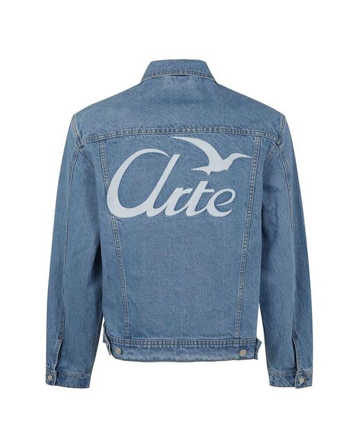 Denim Jackets Arte' de hombre de color Blue