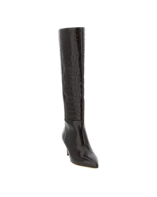 Paris Texas Black Heeled Boots