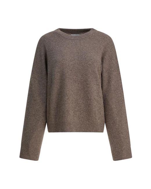 Round-Neck Knitwear Loulou de Saison de color Brown