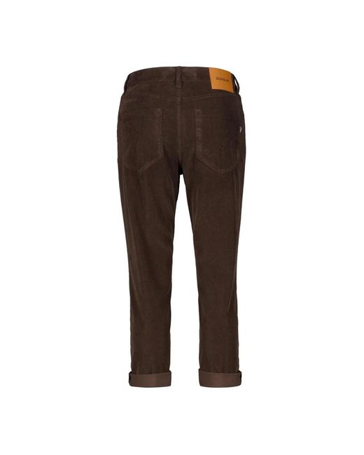 Dondup Brown Cropped Jeans for men