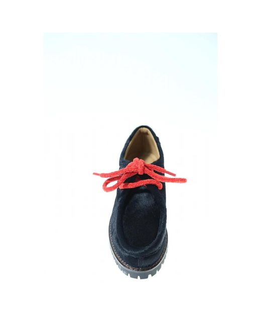 Maze Blue Laced Shoes