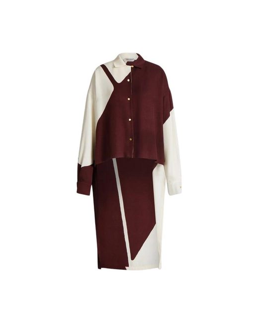 Alberta Ferretti Red Shirts
