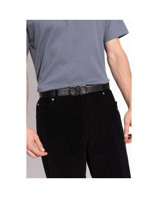 Ferragamo Doppelseitiger Gürtel in Black für Herren