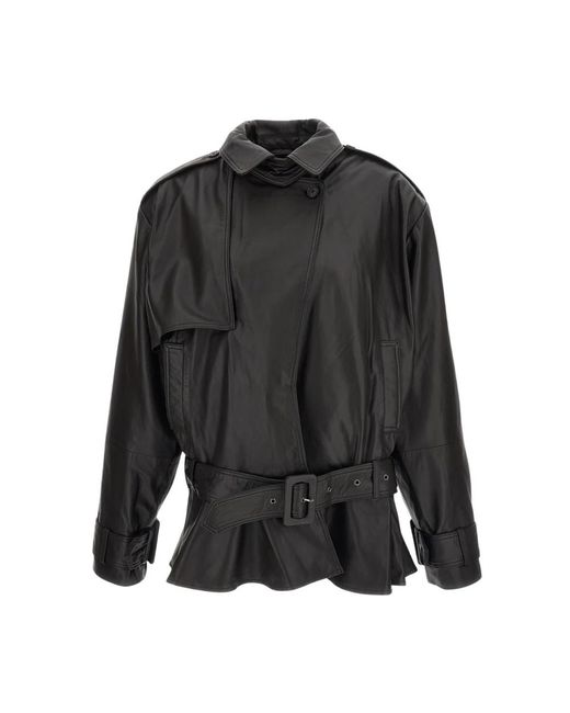 ROTATE BIRGER CHRISTENSEN Black Leather Jackets