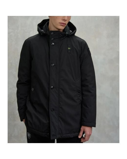 Blauer Black Parkas for men