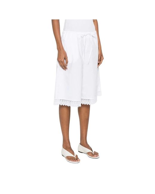 THE NINA STUDIO White Bermudas