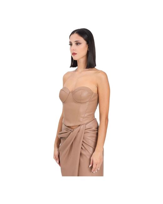 alma sanchez Tabi Bustier in het Natural