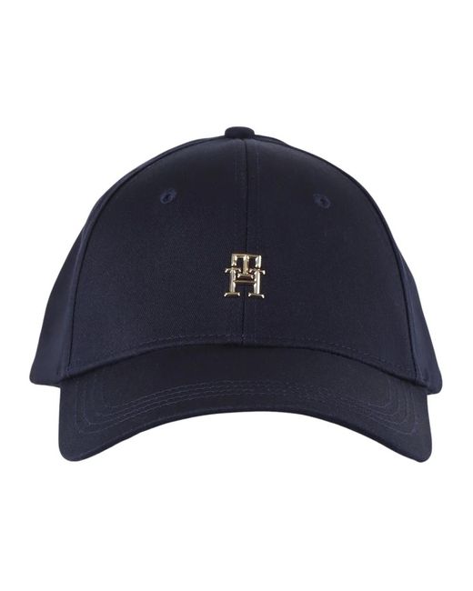 Cappello cotone logo di Tommy Hilfiger in Blue