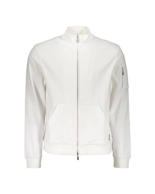 Moorer Zip-Throughs in het White voor heren