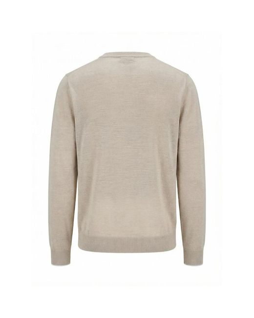 Peserico Gray Round-Neck Knitwear for men